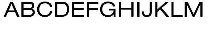 Neue Helvetica 53 Extended Font UPPERCASE