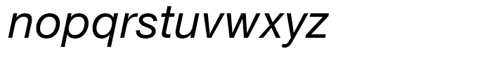 Neue Helvetica 56 Italic Font LOWERCASE