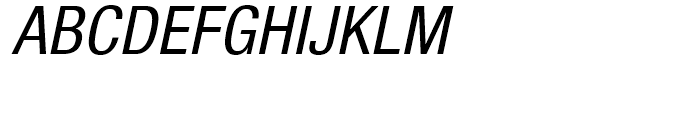 Neue Helvetica 57 Condensed Oblique Font UPPERCASE