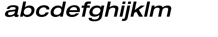 Neue Helvetica 63 Medium Extended Oblique Font LOWERCASE
