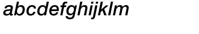 Neue Helvetica 66 Medium Italic Font LOWERCASE