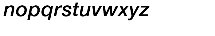 Neue Helvetica 66 Medium Italic Font LOWERCASE
