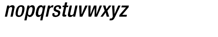 Neue Helvetica 67 Medium Condensed Oblique Font LOWERCASE
