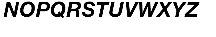 Neue Helvetica 76 Bold Italic Font UPPERCASE