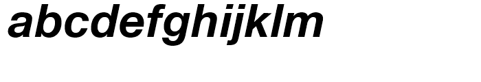 Neue Helvetica 76 Bold Italic Font LOWERCASE