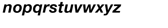 Neue Helvetica 76 Bold Italic Font LOWERCASE