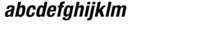 Neue Helvetica 77 Bold Condensed Oblique Font LOWERCASE