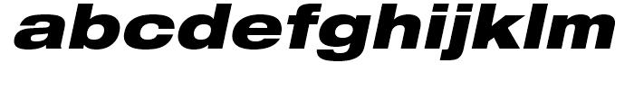 Neue Helvetica 93 Black Extended Oblique Font LOWERCASE