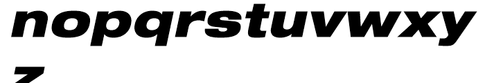Neue Helvetica 93 Black Extended Oblique Font LOWERCASE