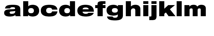 Neue Helvetica 93 Black Extended Font LOWERCASE