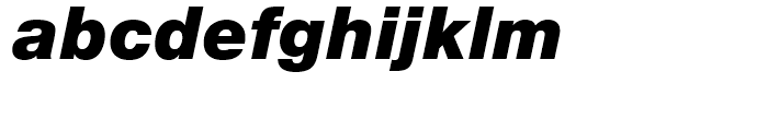 Neue Helvetica 96 Black Italic Font LOWERCASE