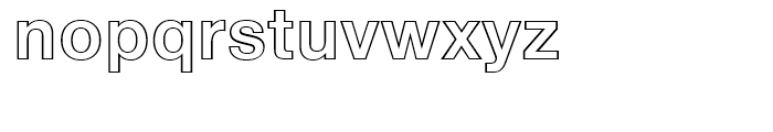 Neue Helvetica Bold Outline Font LOWERCASE