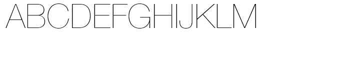 Neue Helvetica Georgian 25 Ultra Light Font UPPERCASE