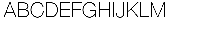 Neue Helvetica Georgian 35 Thin Font UPPERCASE