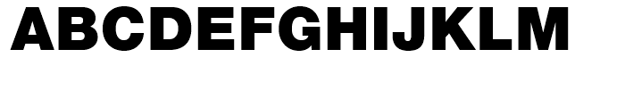 Neue Helvetica Georgian 95 Black Font UPPERCASE