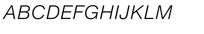 Neue Helvetica eText 46 Light Italic Font UPPERCASE
