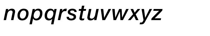 Neue Helvetica eText 66 Medium Italic Font LOWERCASE