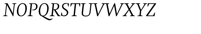 Neue Swift Light Italic Font UPPERCASE