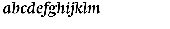 Neue Swift Semi Bold Italic Font LOWERCASE