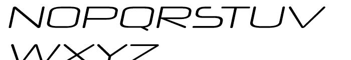 Neuropol X Extended Light Italic Font UPPERCASE
