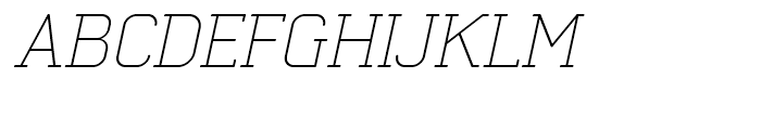 Neutraliser Serif Thin Oblique Font UPPERCASE