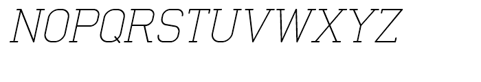 Neutraliser Serif Thin Oblique Font UPPERCASE