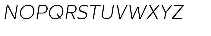 Neutro Light Italic Font UPPERCASE