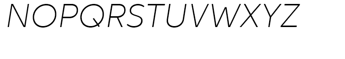 Neutro Thin Italic Font UPPERCASE