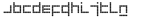 New Alphabet Dot Font LOWERCASE