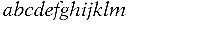 New Aster Italic Font LOWERCASE