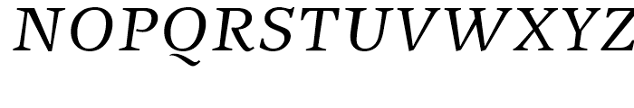 New Journal Italic Font UPPERCASE