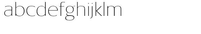 New Lincoln Gothic BT Hairline Font LOWERCASE