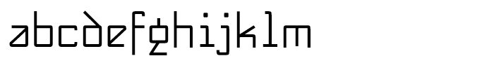 New Nerdish Regular Font LOWERCASE