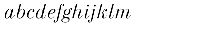 New Standard Italic Font LOWERCASE