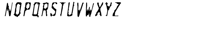 Newman Clean Oblique Font UPPERCASE