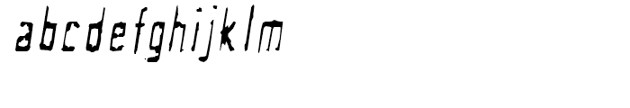 Newman Clean Oblique Font LOWERCASE
