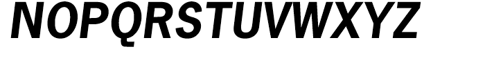 News Gothic Bold Oblique Font UPPERCASE