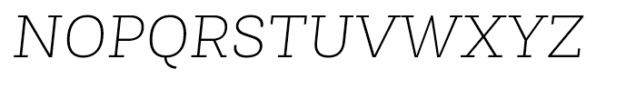 Newslab Thin Italic Font UPPERCASE