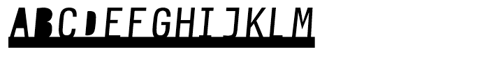 Newsletter Stencil Font UPPERCASE