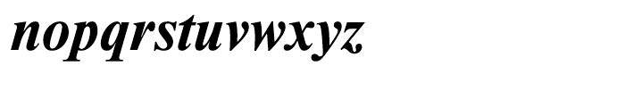 Newton Bold Italic Font LOWERCASE