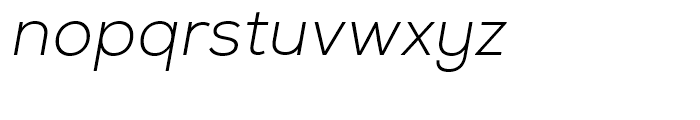 Nexa Light Italic Font LOWERCASE