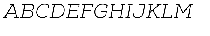 Nexa Slab Light Italic Font UPPERCASE