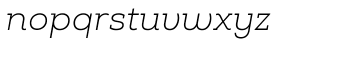 Nexa Slab Light Italic Font LOWERCASE