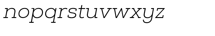 Nexa Slab Light Oblique Font LOWERCASE