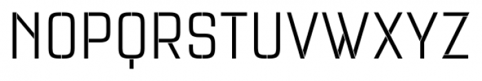 Necia Stencil 1 Regular Font UPPERCASE