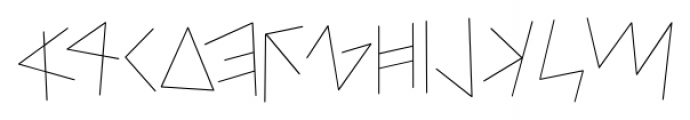 Neo Phoenician Light Font UPPERCASE