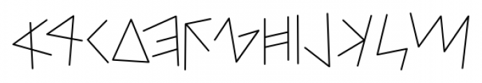 Neo Phoenician Medium Font UPPERCASE