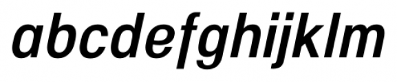 NeoGram Condensed Demi Bold Italic Font LOWERCASE