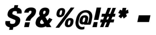 NeoGram Condensed Extra Bold Italic Font OTHER CHARS