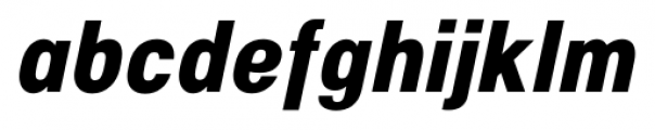 NeoGram Condensed Extra Bold Italic Font LOWERCASE